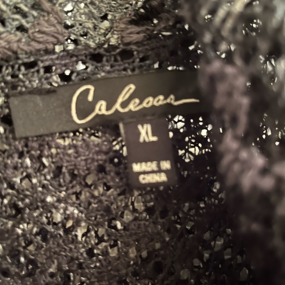 CALESSA~GOTH BLACK DUSTER~TOPPER LACE~XL - Picture 4 of 11